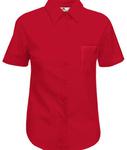 Koszula damska Fit S/S Poplin Shirt Czerwona S w sklepie internetowym Owocowy.sklep.pl