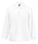 Koszulka Long Sleeve Polo Biała 14-15 (164) w sklepie internetowym Owocowy.sklep.pl