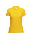 Koszulka damska Fit 65/35 Polo Ciemno Żółta XL w sklepie internetowym Owocowy.sklep.pl