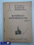 III KKR MATERIAŁY KONFERENCYJNE CZĘŚĆ 2 w sklepie internetowym Wieszcz.pl