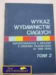 WYKAZ WYDAWNICTW CIĄGŁYCH TOM 2 w sklepie internetowym Wieszcz.pl