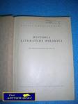 HISTORIA LITERATURY POLSKIEJ - J. Krzyżanowski w sklepie internetowym Wieszcz.pl