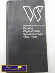 KATALOG WYDAWNICTWA SPÓŁDZIELCZEGO 1957-1982 w sklepie internetowym Wieszcz.pl