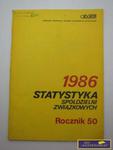 STATYSTYKA SPÓŁDZIELNI ZWIĄZKOWYCH 1986 w sklepie internetowym Wieszcz.pl