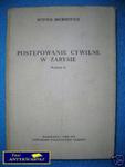 POSTĘPOWANIE CYWILNE W ZARYSIE - W.Broniewicz w sklepie internetowym Wieszcz.pl