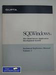 SQL WINDOWS TECHNICAL REFERENCE MANUAL VOLUME 2 w sklepie internetowym Wieszcz.pl