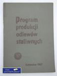 PROGRAM PRODUKCJI ODLEWÓW STALIWNYCH w sklepie internetowym Wieszcz.pl