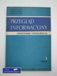 PRZEGLĄD INFORMACYJNY WODOCIĄGI I KANALIZACJA NR 1 1969 w sklepie internetowym Wieszcz.pl