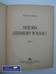 HISTORIA LITERATURY POLSKIEJ w sklepie internetowym Wieszcz.pl