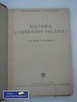 HISTORIA LITERATURY POLSKIEJ DO KLASY II TECHNIKÓW w sklepie internetowym Wieszcz.pl