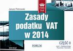 Zasady podatku VAT w 2014 część II w sklepie internetowym Wieszcz.pl