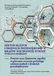 Sektor małych i średnich przedsiębiorstw krajów wschodniej Europy: wybrane problemy. T. 2. Prawne oraz finansowe aspekty wspierania rozwoju polskiego sektora małych i średnich przedsiębiorstw w sklepie internetowym Wieszcz.pl