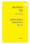 Linguistica Silesiana, vol. 31 w sklepie internetowym Wieszcz.pl