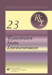 Rusycystyczne Studia Literaturoznawcze. T. 23: Pejzaż w kalejdoskopie. Obrazy przestrzeni w literaturach wschodniosłowiańskich w sklepie internetowym Wieszcz.pl