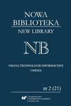 „Nowa Biblioteka. New Library. Usługi, technologie informacyjne i media” 2016, nr 2 (21): Współczesne biblioteki na świecie w sklepie internetowym Wieszcz.pl