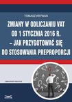 Zmiany w odliczaniu VAT od 1 stycznia 2016 r. jak przygotować się do stosowania preproporcji w sklepie internetowym Wieszcz.pl