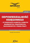 Odpowiedzialność księgowego - w przepisach karnych, karnych skarbowych, podatkowych, rachunkowych i prawa pracy w sklepie internetowym Wieszcz.pl