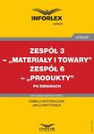 Zespół 3 – „Materiały i towary”. Zespół 6 „Produkty” po zmianach w sklepie internetowym Wieszcz.pl