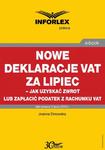 Nowe deklaracje VAT za lipiec - jak uzyskać zwrot lub zapłacić podatek z rachunku VAT w sklepie internetowym Wieszcz.pl