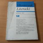 Miesięcznik Literacki1 grudzień 1975 rok w sklepie internetowym Wieszcz.pl