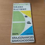 Województwa Elbląskie Olsztyńskie mapa krajoznawczo samochodowa w sklepie internetowym Wieszcz.pl