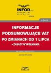 Informacje podsumowujące VAT po zmianach od 1 lipca – zasady wypełniania w sklepie internetowym Wieszcz.pl