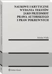 Naukowe i krytyczne wydania tekstów jako przedmiot prawa autorskiego i praw pokrewnych w sklepie internetowym Wieszcz.pl