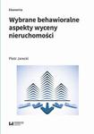 Wybrane behawioralne aspekty wyceny nieruchomości w sklepie internetowym Wieszcz.pl