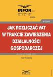 Jak rozliczać VAT w trakcie zawieszenia działalności gospodarczej w sklepie internetowym Wieszcz.pl