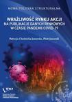 Wrażliwość rynku akcji na publikacje danych rynkowych w czasie pandemii COVID-19 w sklepie internetowym Wieszcz.pl