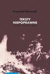 Teksty niepoprawne. Literatura – polityka – religia w sklepie internetowym Wieszcz.pl