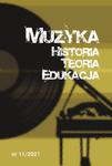 Muzyka. Historia. Teoria. Edukacja nr 11/2021 w sklepie internetowym Wieszcz.pl