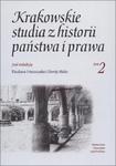 Krakowskie studia z historii państwa i prawa. Tom 2 w sklepie internetowym Wieszcz.pl