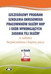 Szczegółowy program szkolenia okresowego pracowników służby bhp i osób wykonujących zadania tej służby w zakresie bezpieczeństwa i higieny pracy (e-book) eBHP0004 w sklepie internetowym Wieszcz.pl