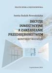 Decyzje inwestycyjne a zarządzanie przedsiębiorstwem w sklepie internetowym Wieszcz.pl