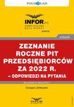 Rozliczenie roczne PIT przedsiębiorców za 2022 r. – odpowiedzi na pytania w sklepie internetowym Wieszcz.pl