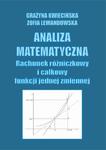 Analiza matematyczna. Rachunek całkowity i różniczkowy jednej zmiennej w sklepie internetowym Wieszcz.pl