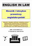 English in low. Słownik i leksykon prawniczy angielsko-polski w sklepie internetowym Wieszcz.pl