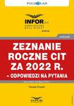 Zeznanie roczne CIT za 2022 r.– odpowiedzi na pytania w sklepie internetowym Wieszcz.pl