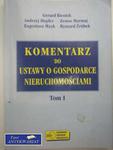 KOMENTARZ DO USTAWY O GOSPODARCE NIERUCHOMOŚCIAMI T.1 w sklepie internetowym Wieszcz.pl