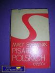 MAŁY SŁOWNIK PISARZY POLSKICH CZ.1-M. Grabowska w sklepie internetowym Wieszcz.pl