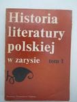 HISTORIA LITERATURY POLSKIEJ TOM 1 w sklepie internetowym Wieszcz.pl