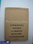 LITERATURA POLSKA W OKRESIE REALIZMU I NATURALIZMU TOM1 w sklepie internetowym Wieszcz.pl