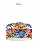 Modna lampa wisząca MacoDesign Grafitti Style foto-019-40cm w sklepie internetowym Lampy Fabryka