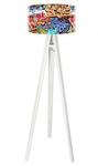 Modna lampa podłogowa Grafitti Style 50cm białe tripod-foto-019p-w 1 MacoDesign w sklepie internetowym Lampy Fabryka