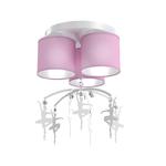 Lampa sufitowa BALETNICA PINK 3xE27 MLP4973 MILAGRO w sklepie internetowym Lampy Fabryka