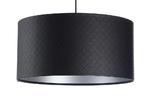 Lampa wisząca eko skóra Macodesign Nix czarno-srebrna z kolekcji Glamour 0E0-004-40CM w sklepie internetowym Lampy Fabryka