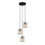 Lampa wisząca Kalula PND-78901-3A-BK+AMB Italux w sklepie internetowym Lampy Fabryka