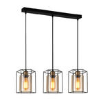 Lampa wisząca Kalula PND-78901-3-BK+AMB Italux w sklepie internetowym Lampy Fabryka