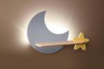 Kinkiet LED 5W dla dziecka szary księżyc gwiazdka Moon Candellux 21-75574 w sklepie internetowym Lampy Fabryka